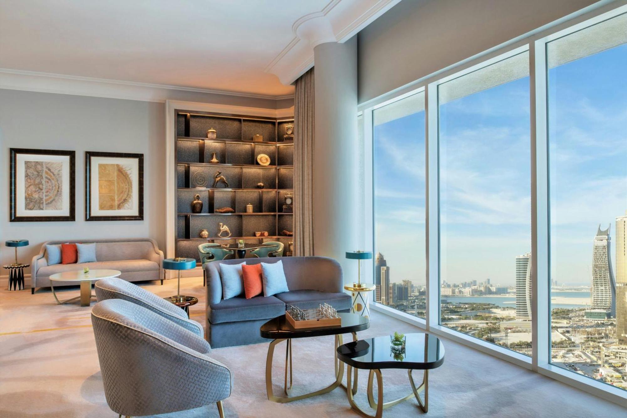 Hotel The Ritz-Carlton, Ad Dawhah Esterno foto A living room at the Address Downtown Dubai